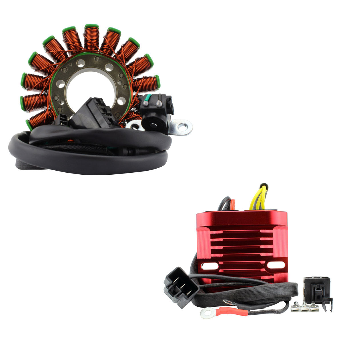 Generator Stator + Aluminum Mosfet Regulator for Triumph Daytona