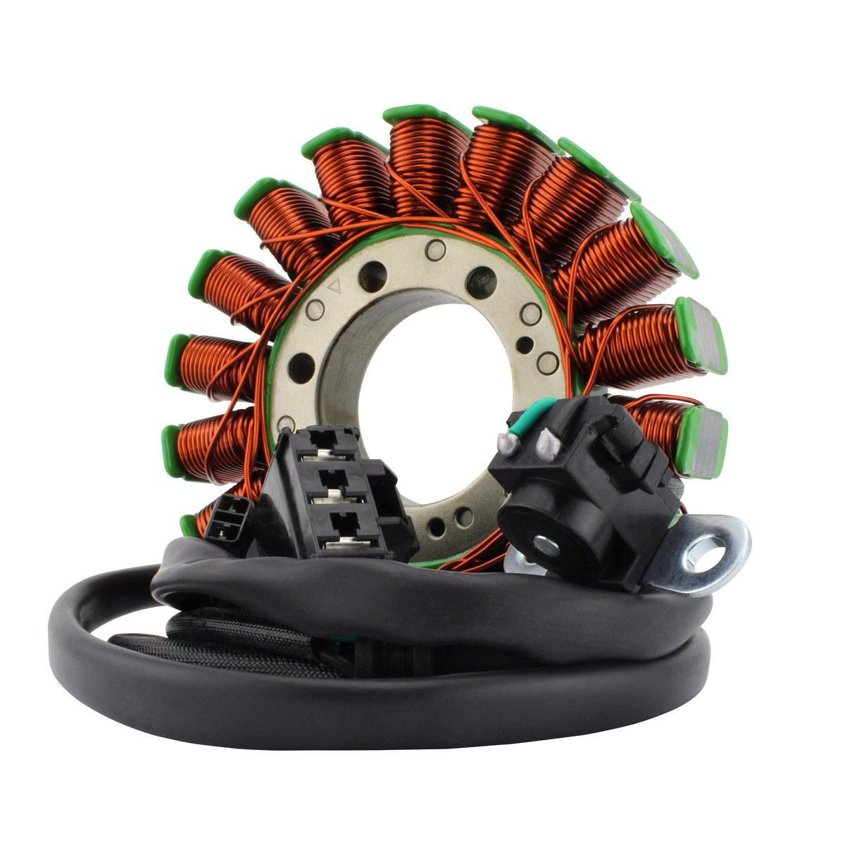 Generator Stator + Aluminum Mosfet Regulator for Triumph Daytona 675 | Daytona 675 R 2006-2020 | OEM# T1300181 T1305123