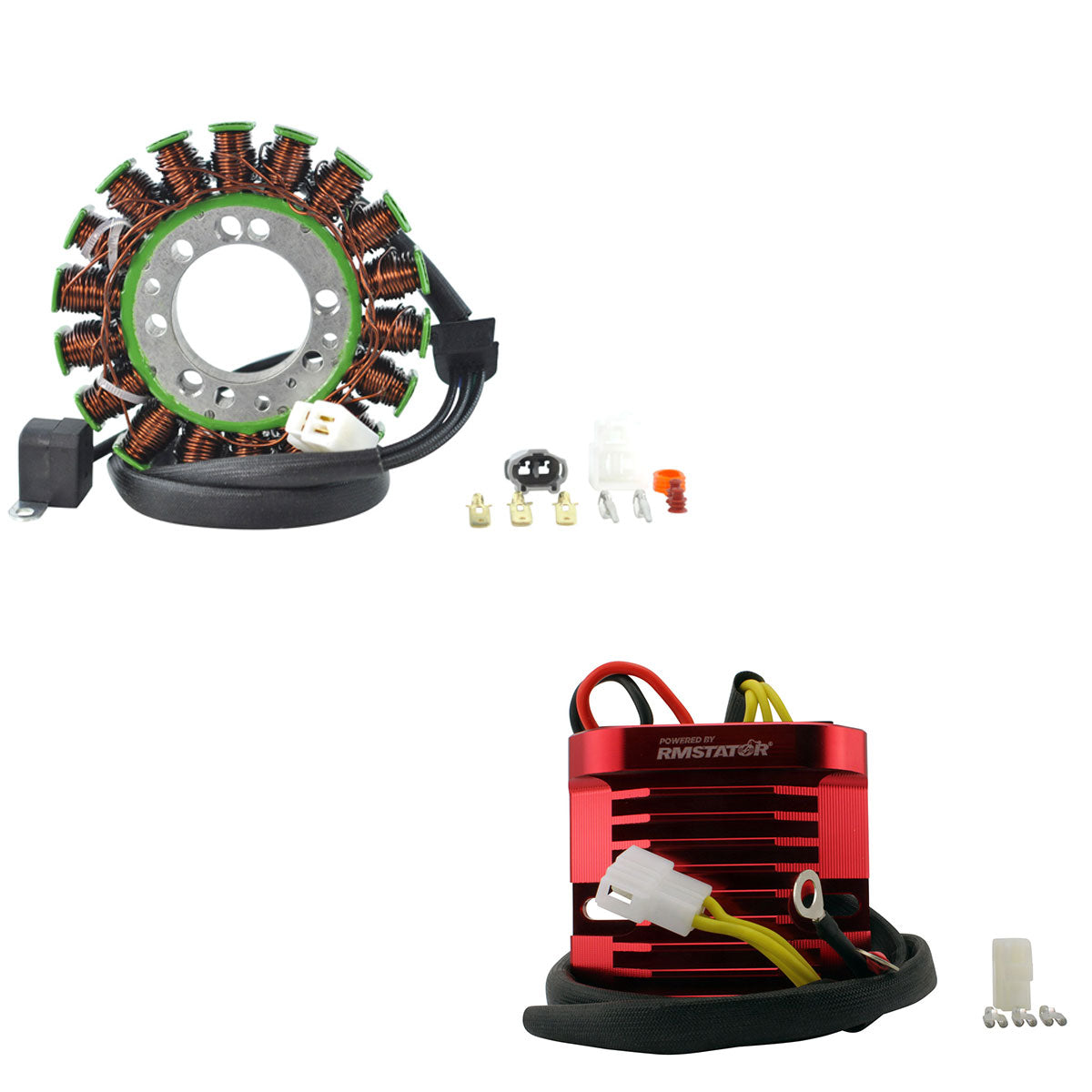 Stator + Aluminum Machined Mosfet Regulator for Triumph Street