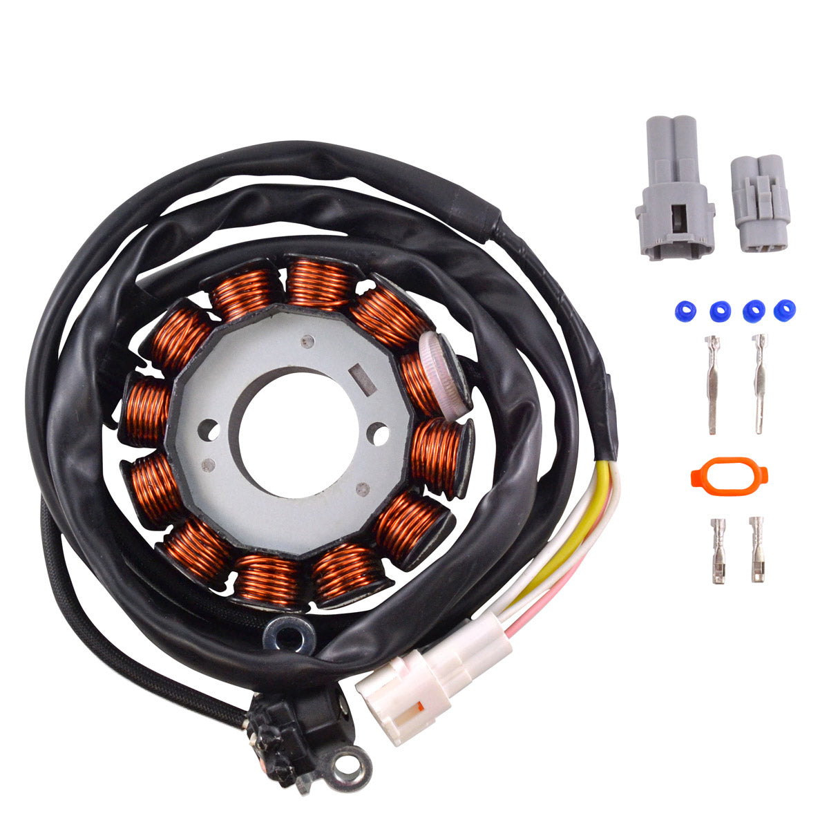 AC to DC Lighting with 140W High Power Stator + Voltage Regulator + CDI + Flywheel Upgrade for Yamaha YFZ 450 2004-2009