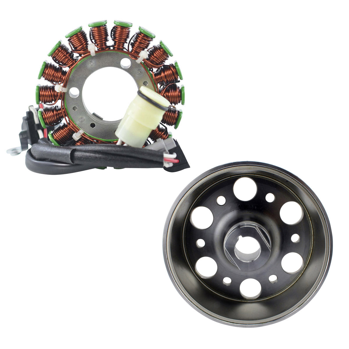 Kit Stator + Flywheel for Yamaha YFZ 450 R / X 2009-2024 OEM# 18P-81410-00-00 18P-81450-00-00 18P-81450-01-00