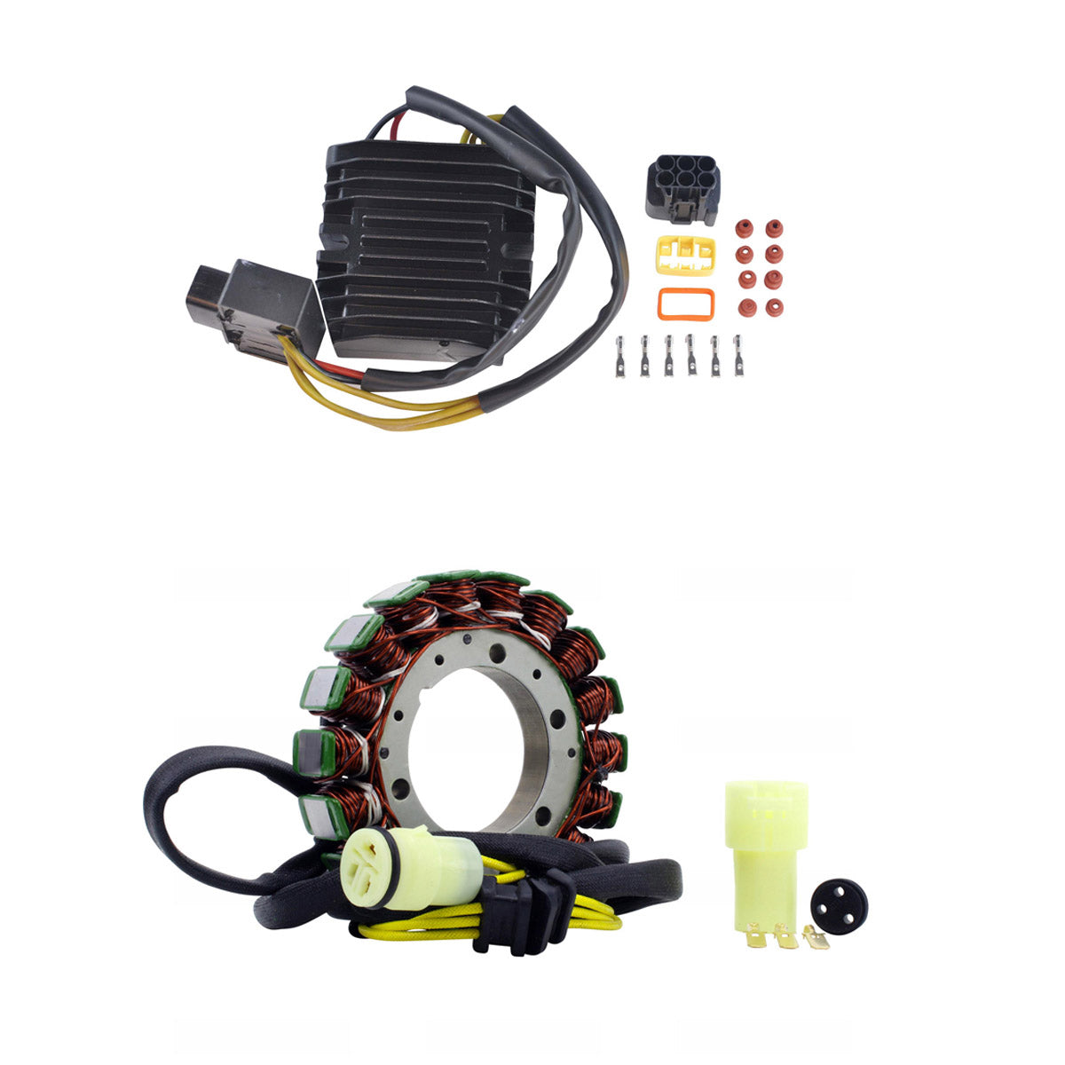 Kit  High Output Stator + Mosfet Voltage Regulator Rectifier for Kawasaki KVF 650 / 750 Brute Force 2005-13 | 21066-1127